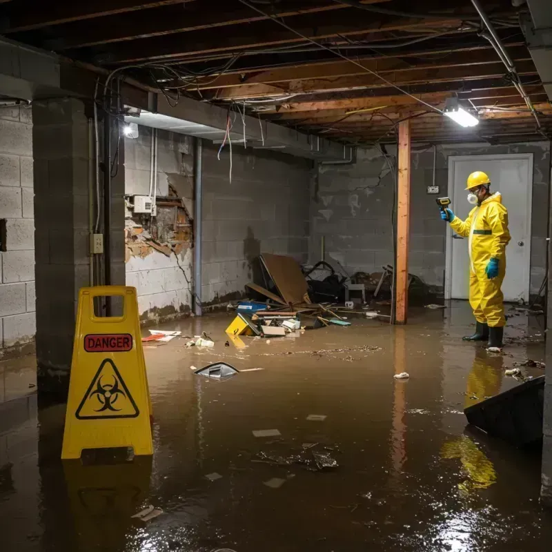 Flooded Basement Electrical Hazard in Freedom, CA Property